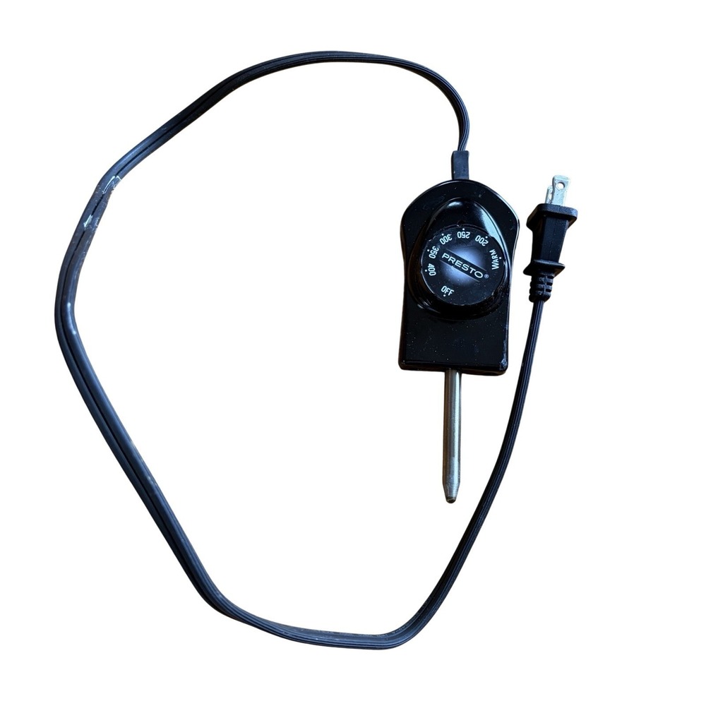 Presto 0690005 Skillet Griddle Temp Control Power Cord Plug Replacement OEM 120V